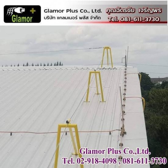 รับติดตั้งระบบไฟฟ้าโรงงาน - แกลมเมอร์ พลัส - งานติดตั้งและตรวจสอบระบบป้องกันฟ้าผ่า(สายล่อฟ้า)